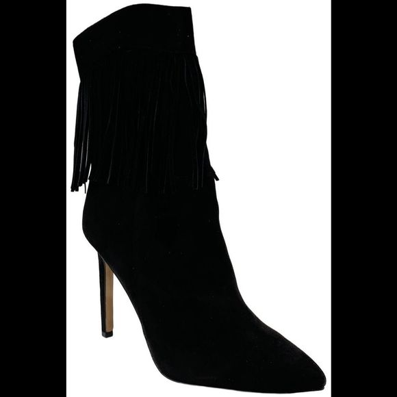 Nine West Women's Tries Heeled Cowboy Bootie Black - Medium - Picture 1 of 3